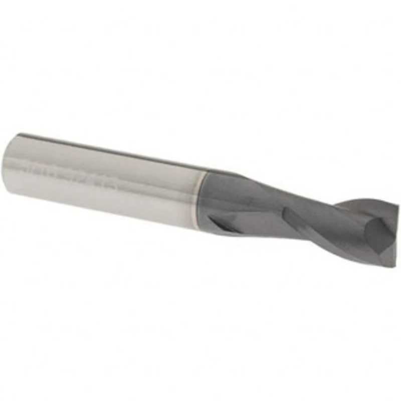 OSG 5/16, 1/2 LOC, 5/16 Shank Diam, 2 OAL, 2 Flute, Solid Carbide Square End Mill Single End, TiAlN Finish, Spiral Fl...